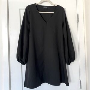 Long sleeve black dress